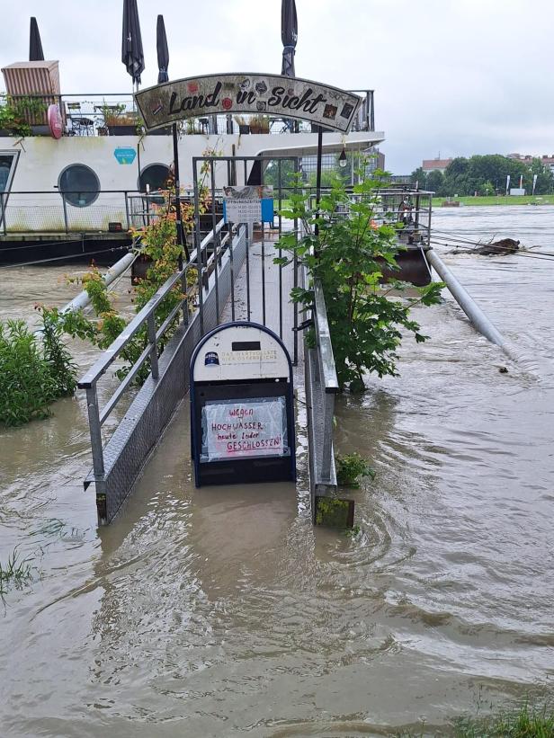 Donaupegel erreichte in Linz 7 Meter, Gebiete in NÖ überschwemmt
