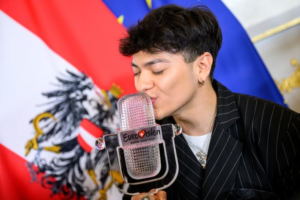 69th Eurovision Song Contest winner JJ meets Austrian Chancellor Stocker 69th Eurovision Song Contest winner JJ meets Austrian Chancellor Stocker