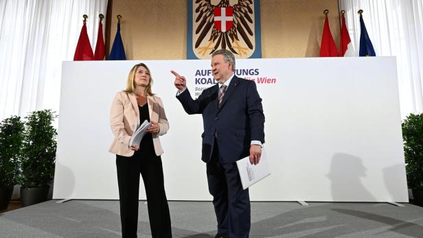 INHALTLICHE PRÄSENTATION DER NEUEN KOALITION VON SPÖ UND NEOS: EMMERLING / LUDWIG
